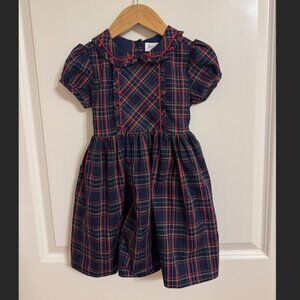Rachel Riley Plaid Christmas Dress Size 3